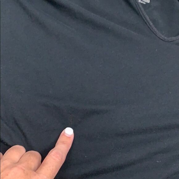 Converse One Star Black Lace Peplum Blouse Women’s Medium - Picture 9 of 9